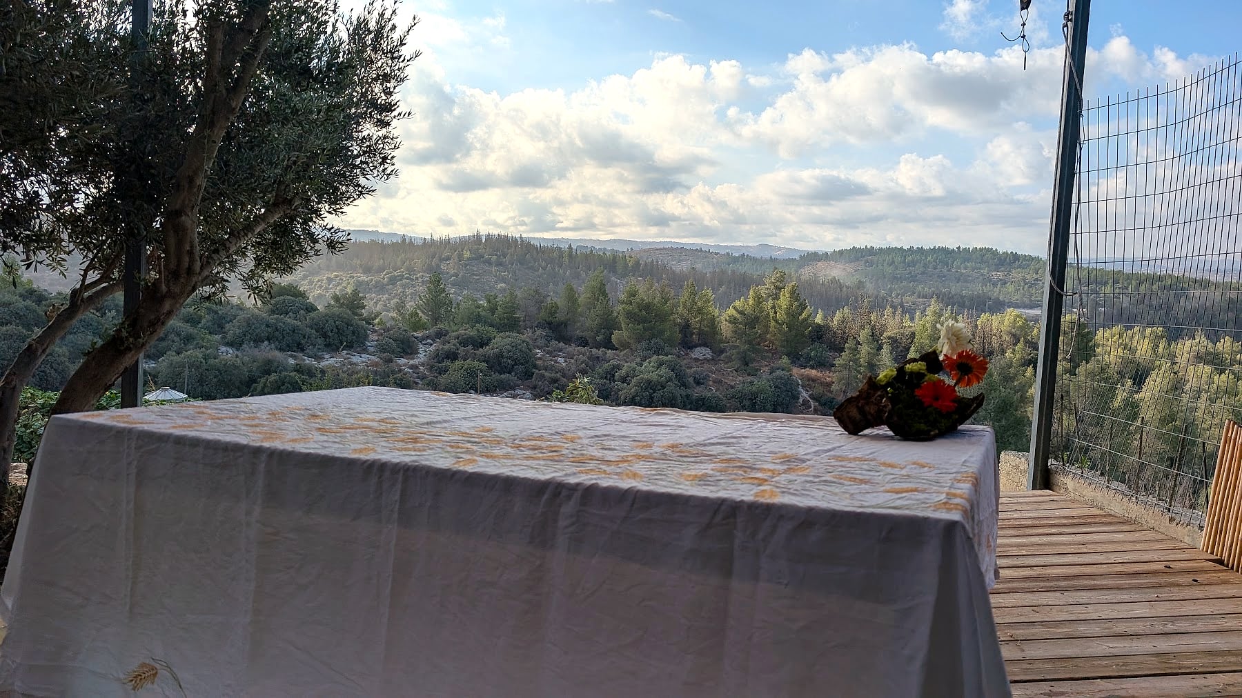 שולחן מול העמק