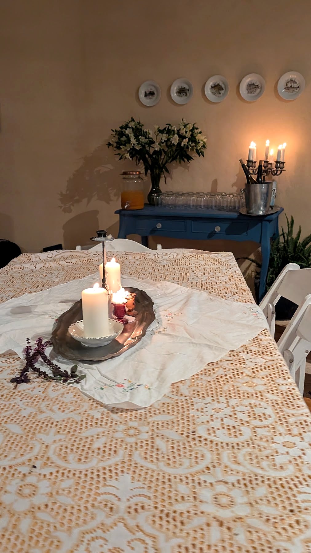 נרות בחלל הסגור